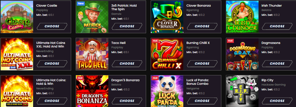 Wild Tokyo Casino Games Library